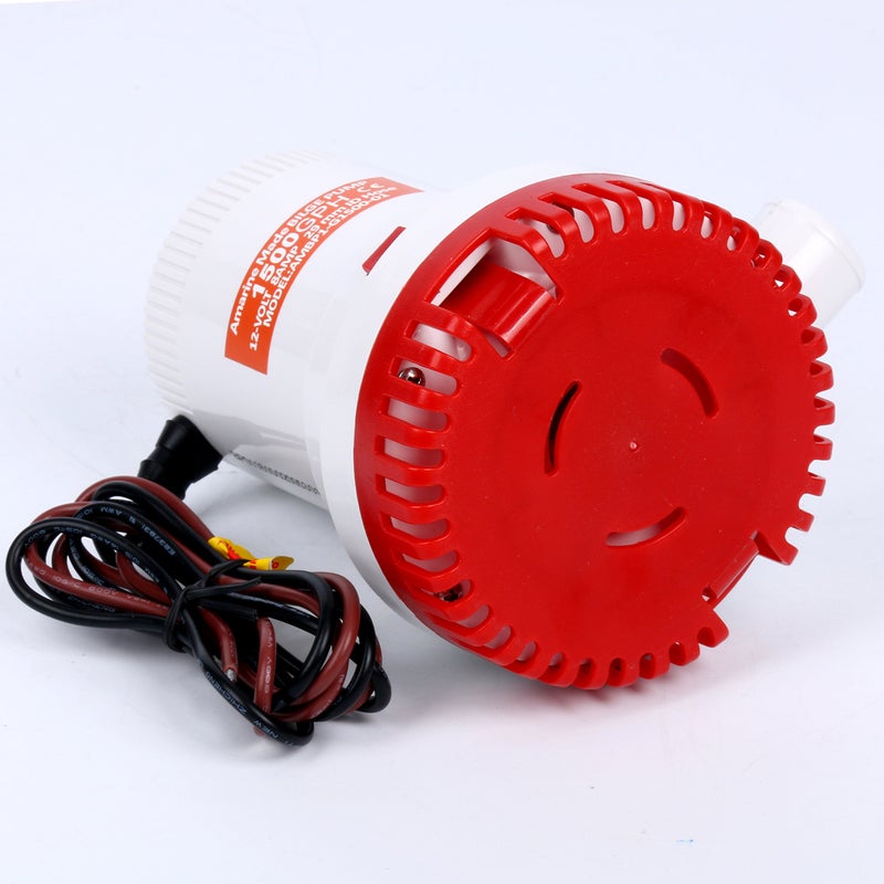 Amarine Made 1500GPH 12V Boat Marine Plumbing Electric Bilge Pump Non Automatic Discharge for Marine,RV,Campers,Industrial - Image 5